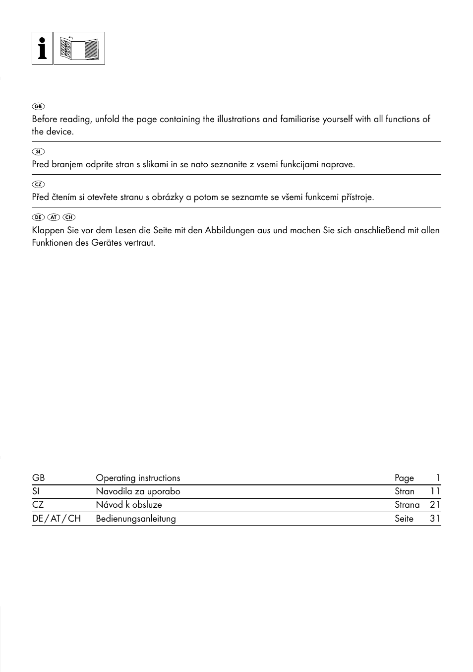 Silvercrest SRGL 1000 A1 User Manual | Page 2 / 43