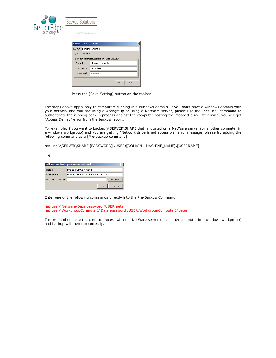 Better edge backup v5.2 | Deonet Backup Solutions 5.2.7.0 User Manual | Page 23 / 121