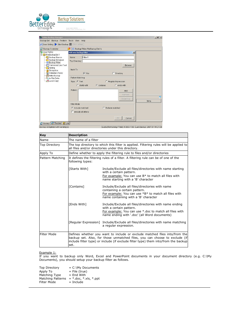 Better edge backup v5.2 | Deonet Backup Solutions 5.2.7.0 User Manual | Page 25 / 121