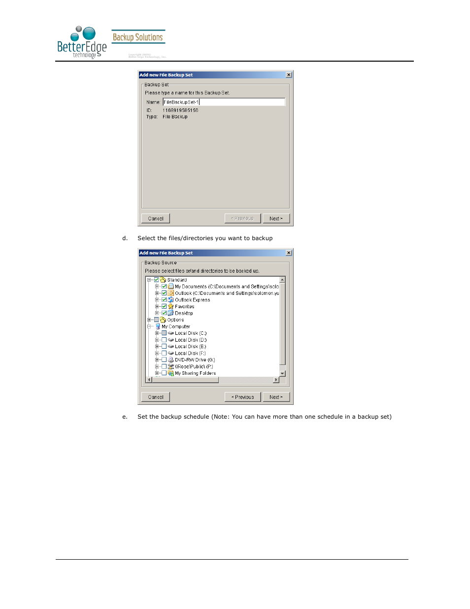 Better edge backup v5.2 | Deonet Backup Solutions 5.2.7.0 User Manual | Page 40 / 121