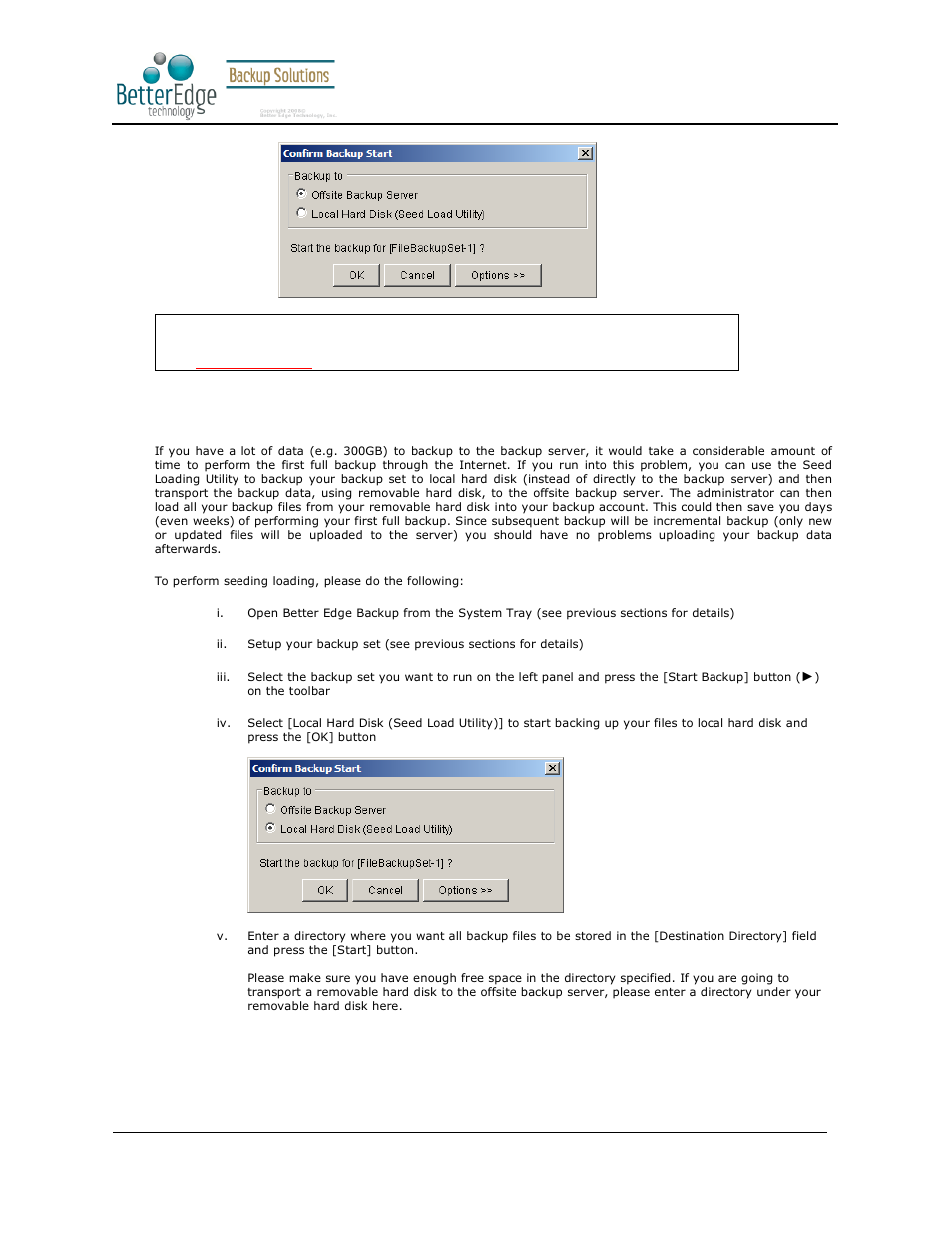 Better edge backup v5.2 | Deonet Backup Solutions 5.2.7.0 User Manual | Page 42 / 121