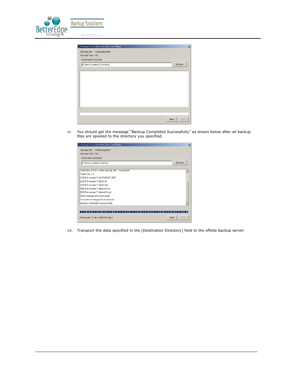 Better edge backup v5.2 | Deonet Backup Solutions 5.2.7.0 User Manual | Page 43 / 121