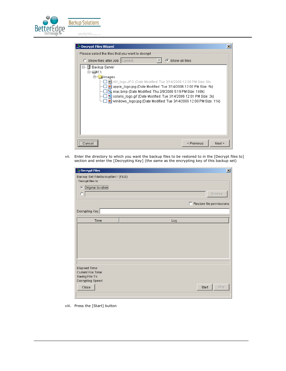 Better edge backup v5.2 | Deonet Backup Solutions 5.2.7.0 User Manual | Page 52 / 121