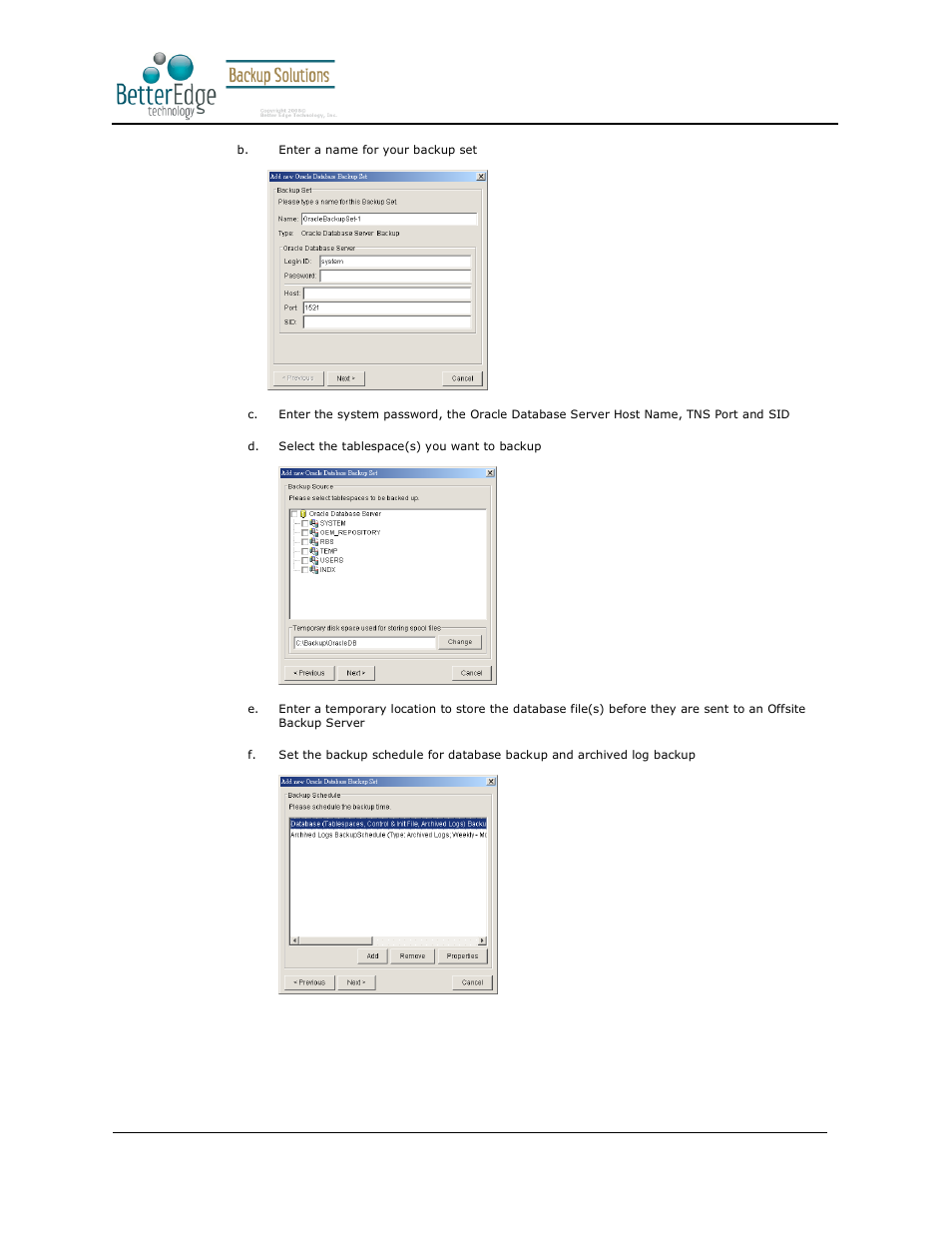 Better edge backup v5.2 | Deonet Backup Solutions 5.2.7.0 User Manual | Page 62 / 121
