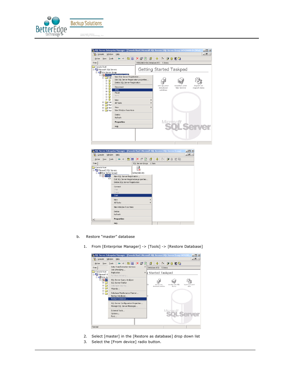 Better edge backup v5.2 | Deonet Backup Solutions 5.2.7.0 User Manual | Page 71 / 121