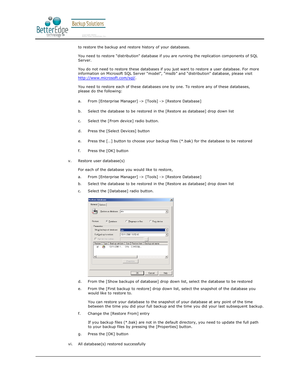 Better edge backup v5.2 | Deonet Backup Solutions 5.2.7.0 User Manual | Page 73 / 121