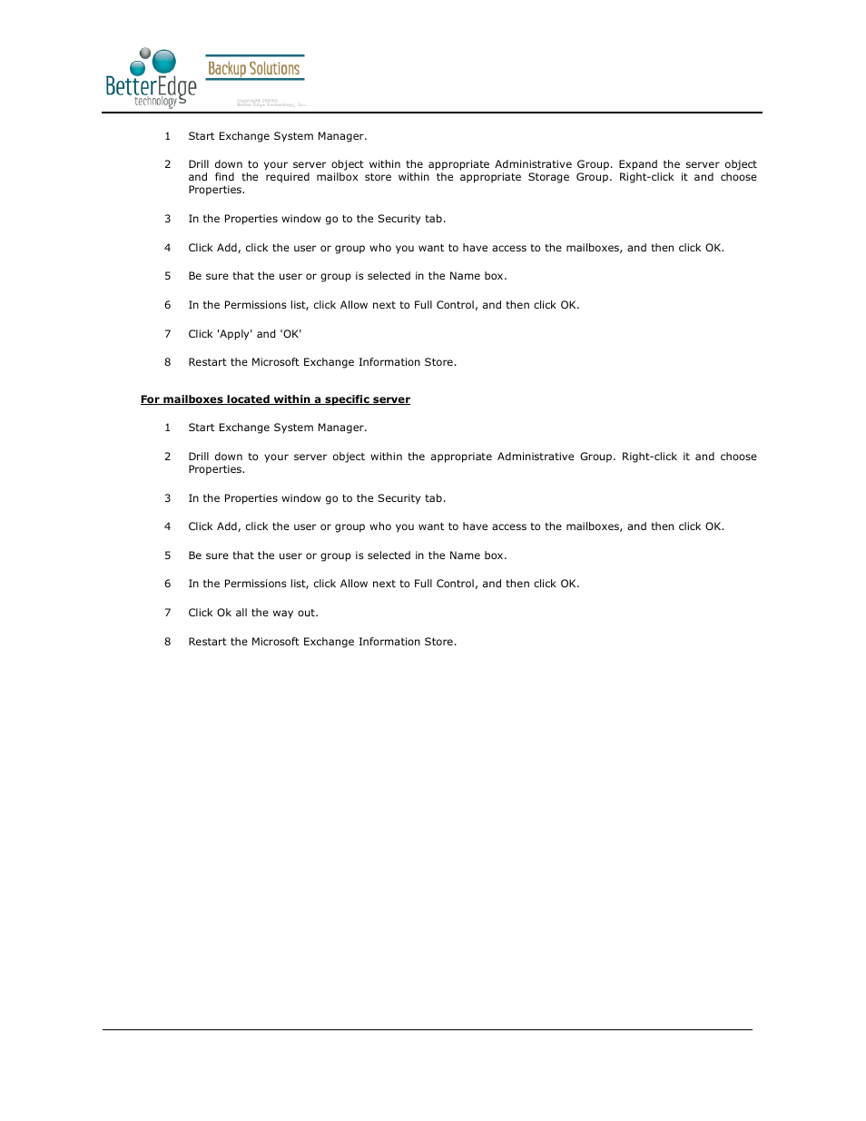 Better edge backup v5.2 | Deonet Backup Solutions 5.2.7.0 User Manual | Page 95 / 121