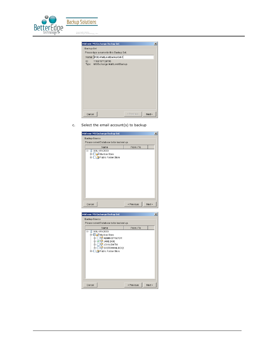 Better edge backup v5.2 | Deonet Backup Solutions 5.2.7.0 User Manual | Page 97 / 121