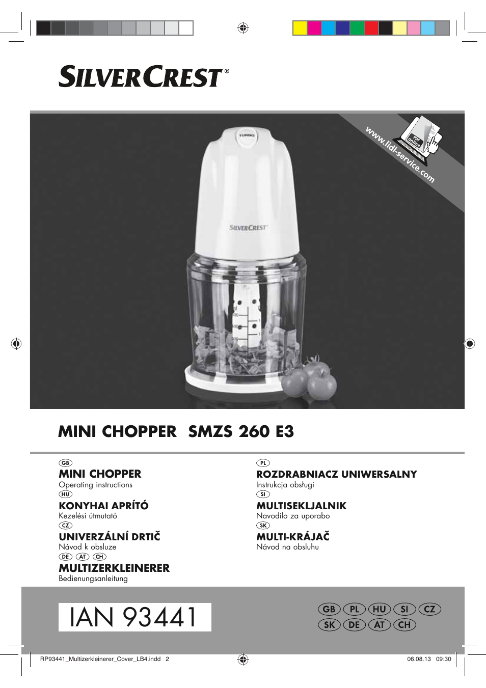 Silvercrest SMZS 260 E3 User Manual | 78 pages