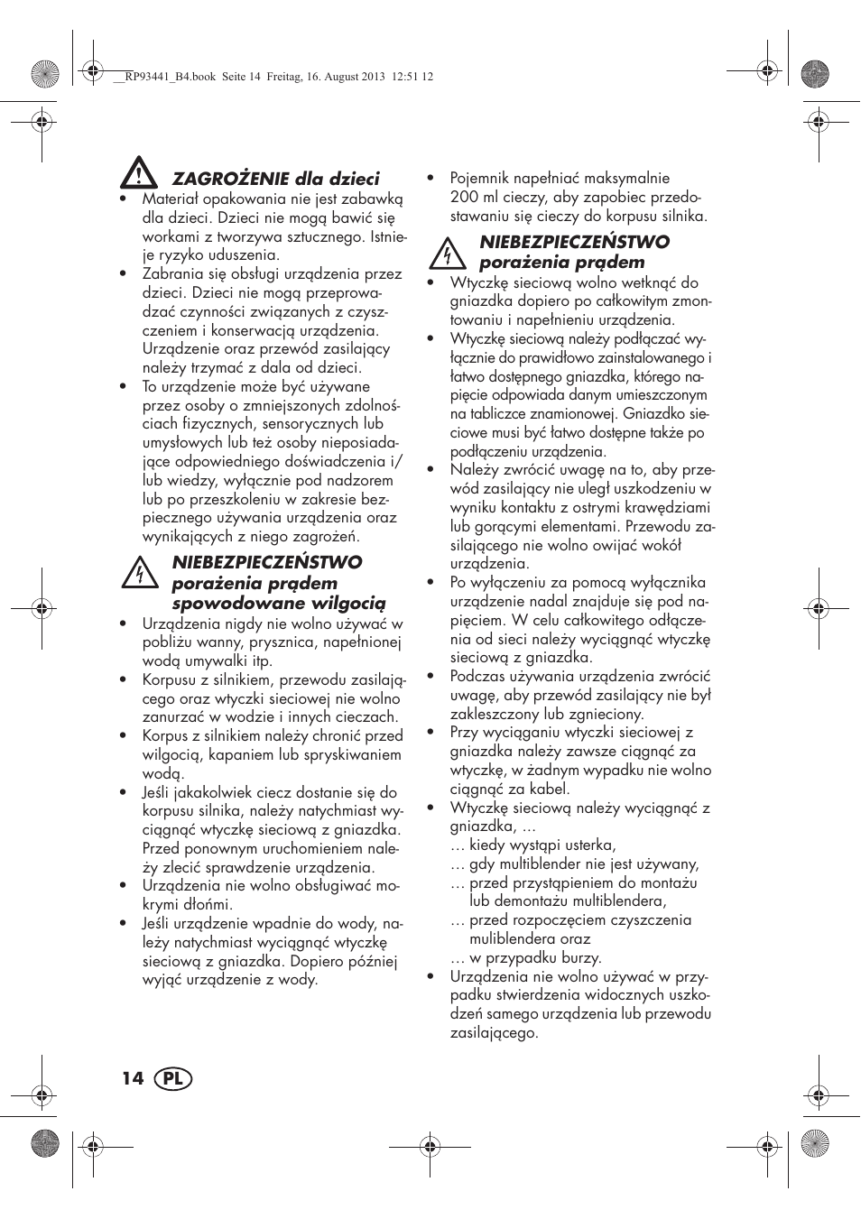 Silvercrest SMZS 260 E3 User Manual | Page 16 / 78