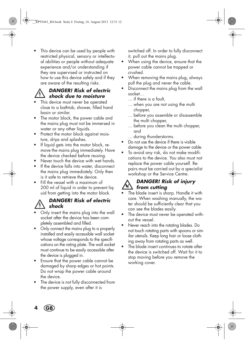 Silvercrest SMZS 260 E3 User Manual | Page 6 / 78
