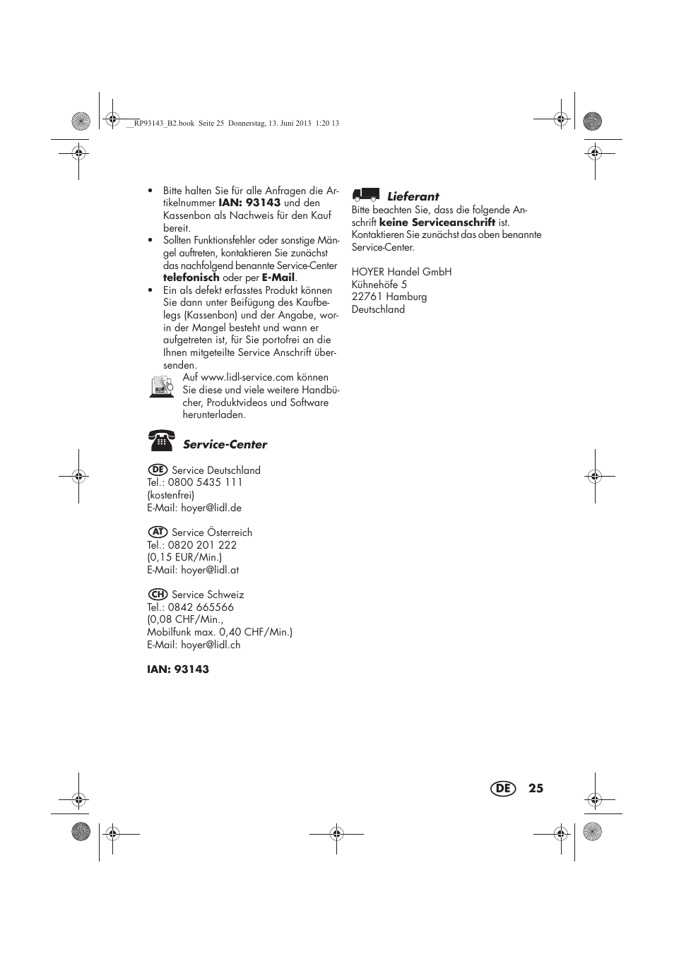 Silvercrest SZP 25 B1 User Manual | Page 27 / 38