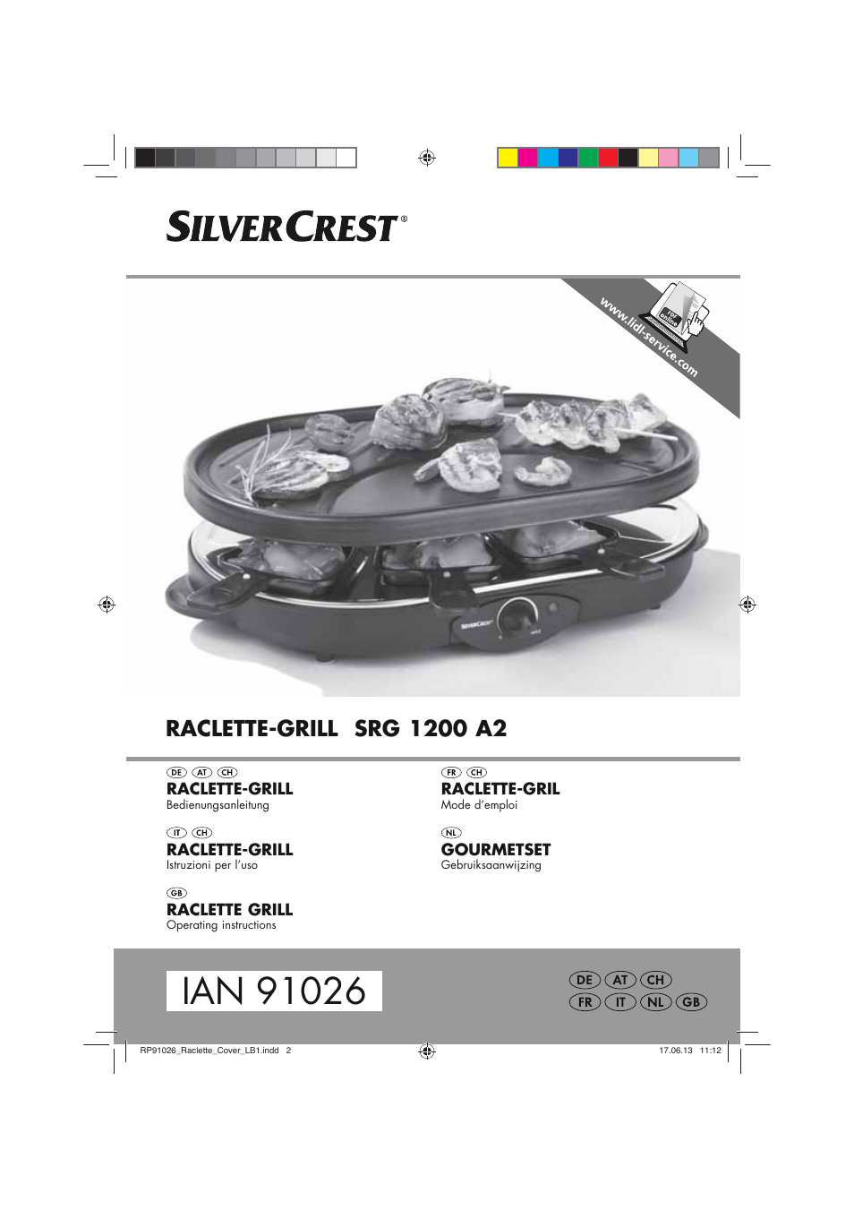 Silvercrest SRG 1200 A2 User Manual | 54 pages