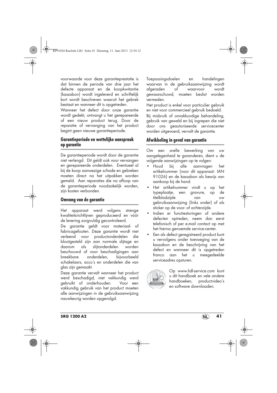 Silvercrest SRG 1200 A2 User Manual | Page 43 / 54