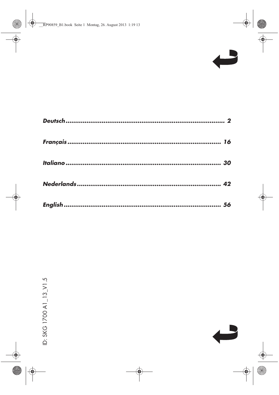 Silvercrest SKG 1700 A1 User Manual | Page 2 / 70