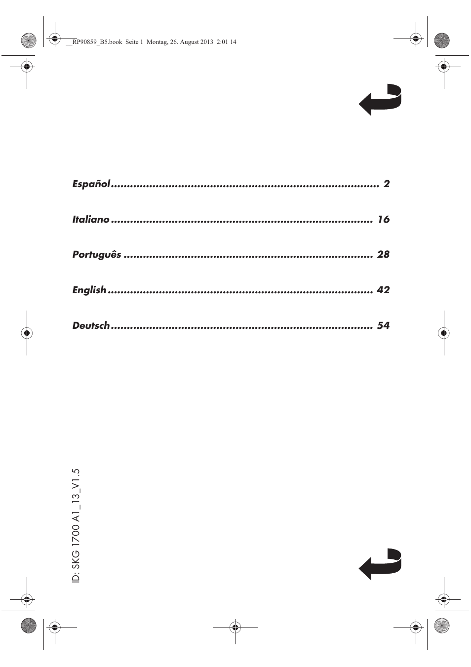 Silvercrest SKG 1700 A1 User Manual | Page 2 / 70