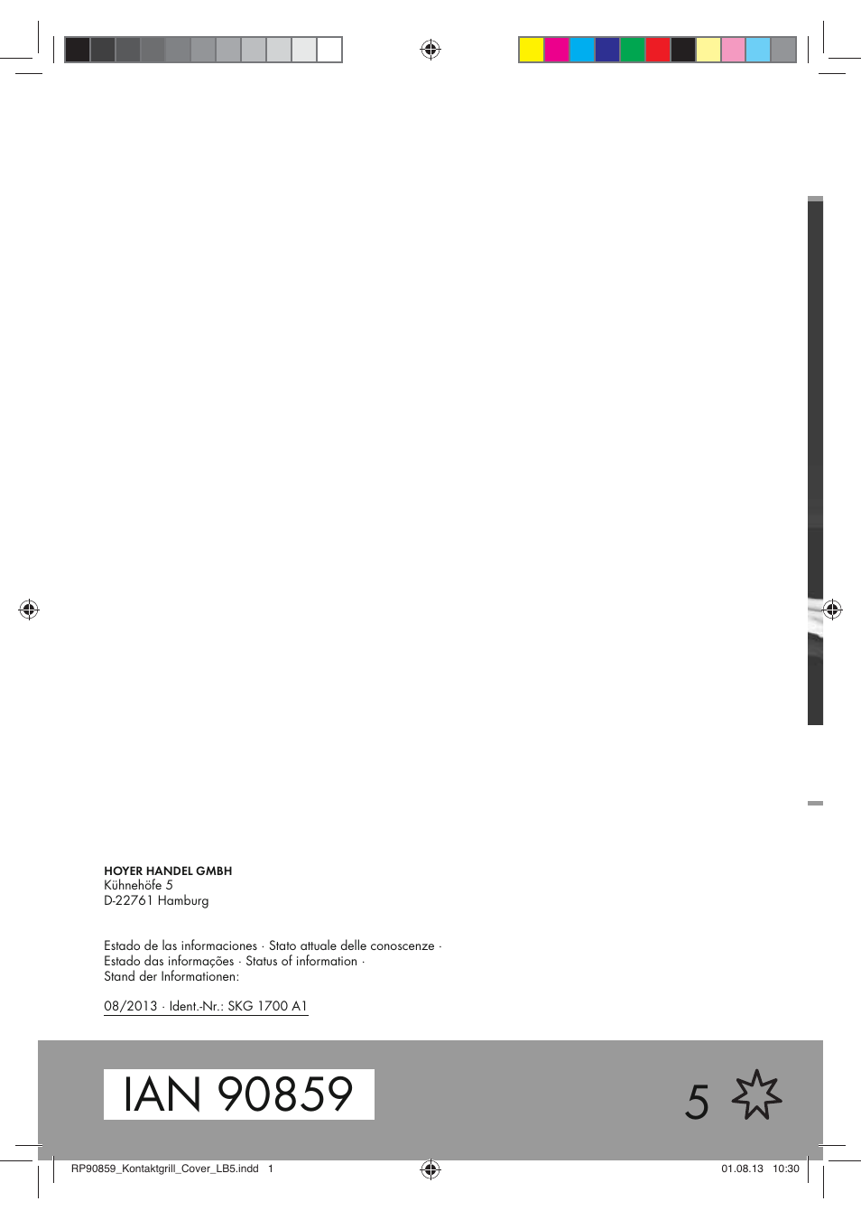 Silvercrest SKG 1700 A1 User Manual | Page 70 / 70