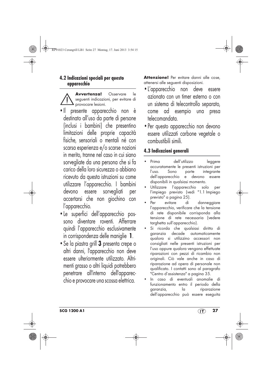 Silvercrest SCG 1200 A1 User Manual | Page 29 / 58