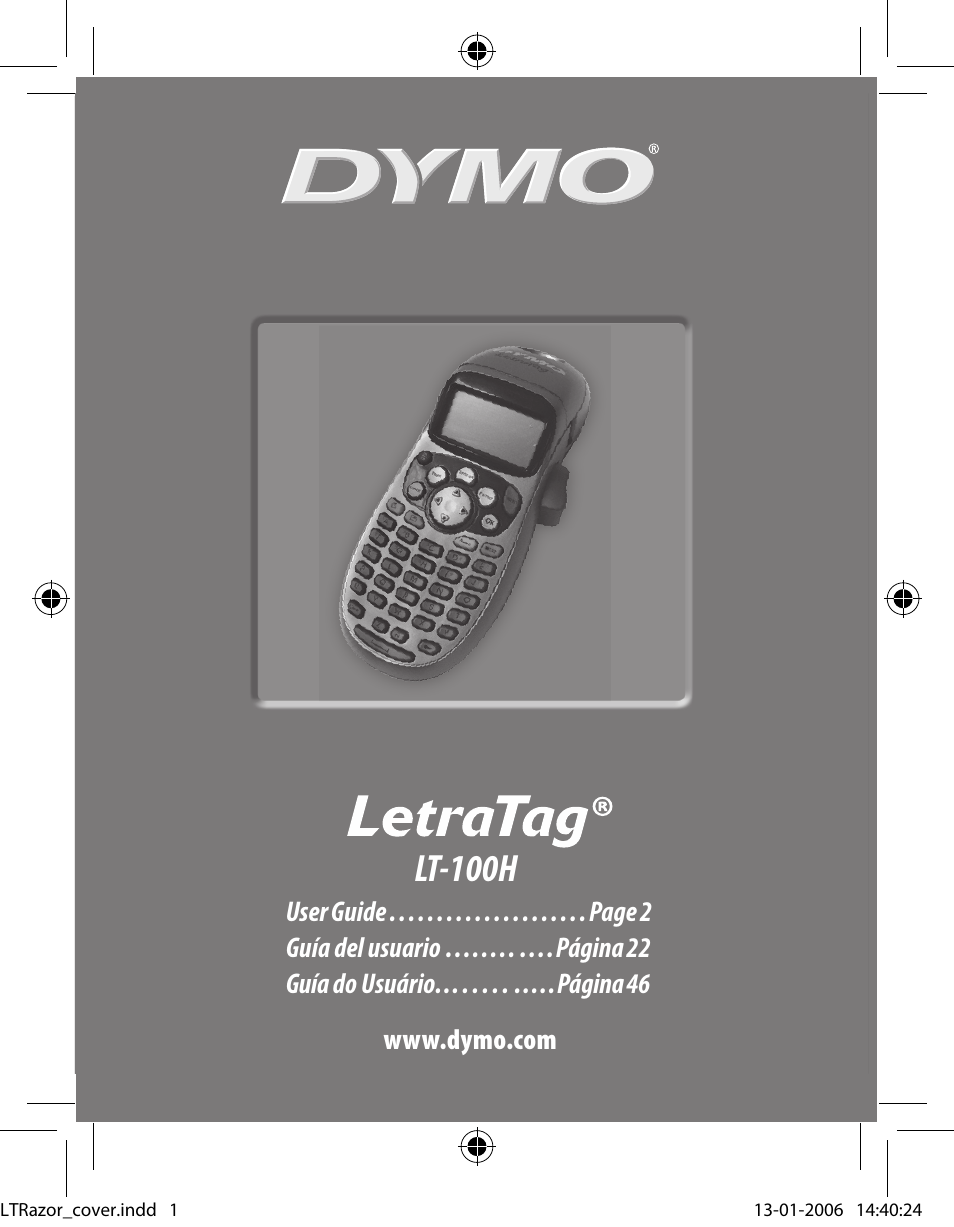 Dymo LT100-H User Manual | 70 pages