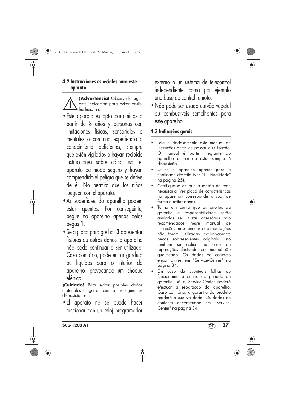 Silvercrest SCG 1200 A1 User Manual | Page 29 / 58