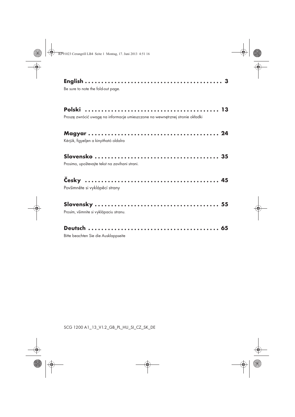 Silvercrest SCG 1200 A1 User Manual | Page 2 / 78