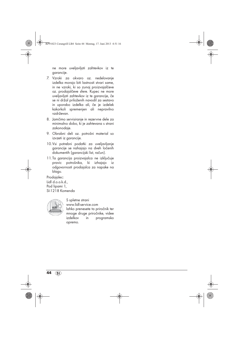 Silvercrest SCG 1200 A1 User Manual | Page 46 / 78