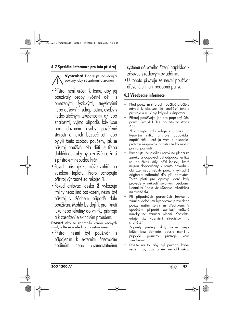 Silvercrest SCG 1200 A1 User Manual | Page 49 / 78