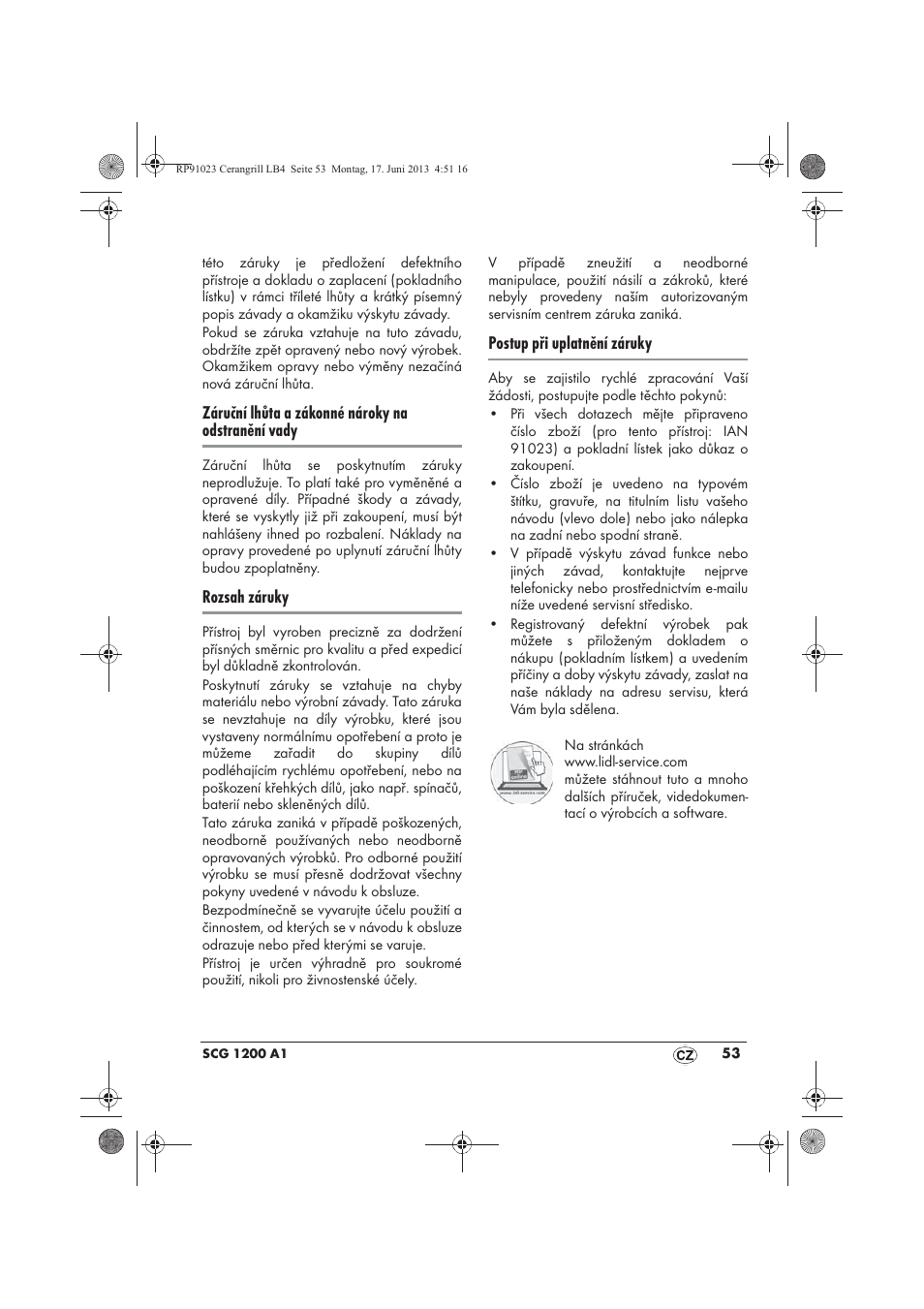Silvercrest SCG 1200 A1 User Manual | Page 55 / 78