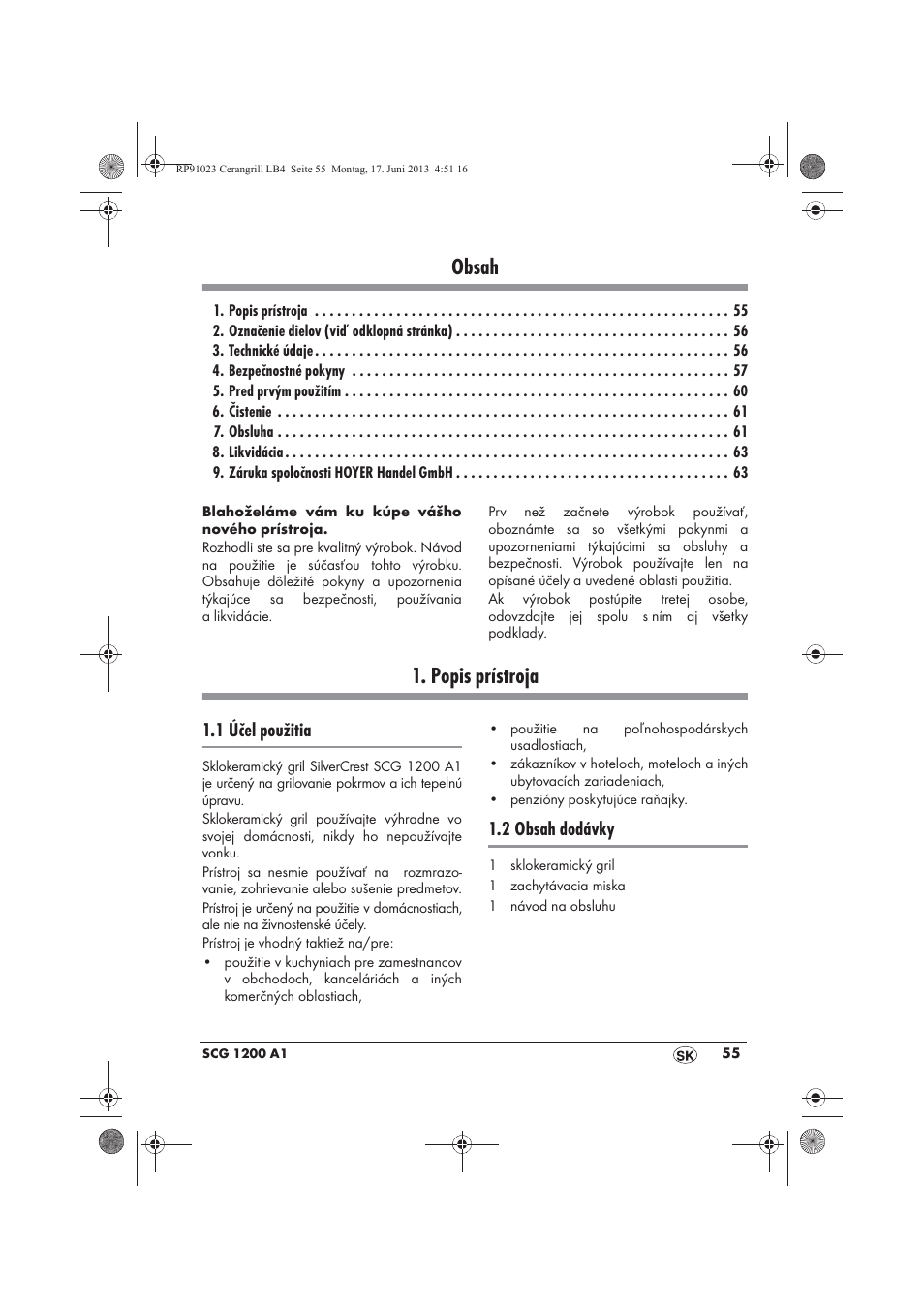 Silvercrest SCG 1200 A1 User Manual | Page 57 / 78