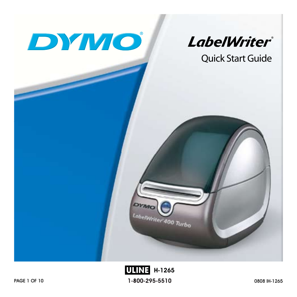 Dymo H-1265 User Manual | 10 pages