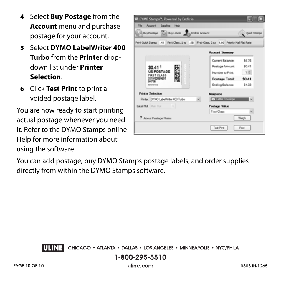 Dymo H-1265 User Manual | Page 10 / 10