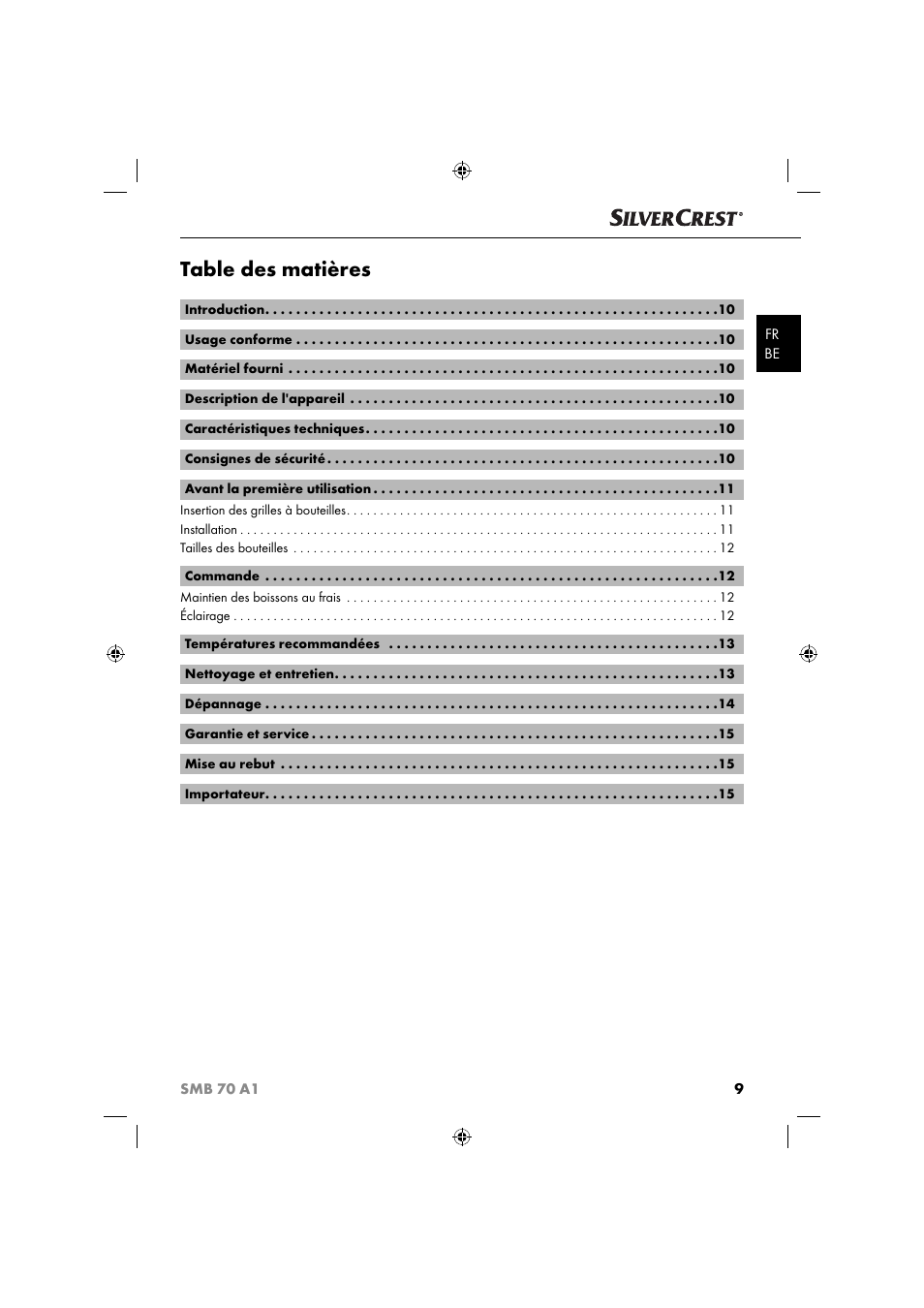 Silvercrest SMB 70 A1 User Manual | Page 12 / 35