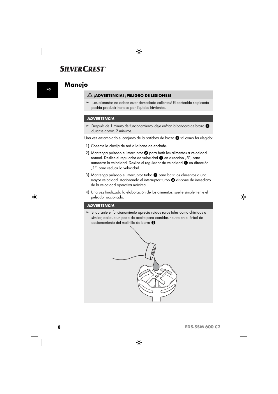 Manejo | Silvercrest SSM 600 C2 User Manual | Page 11 / 81