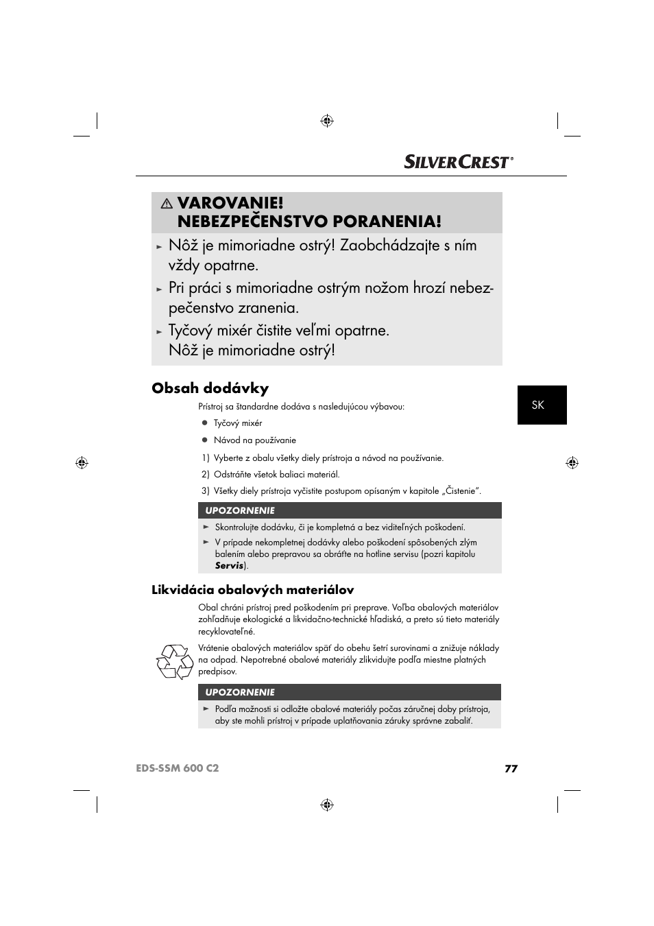 Silvercrest SSM 600 C2 User Manual | Page 80 / 105