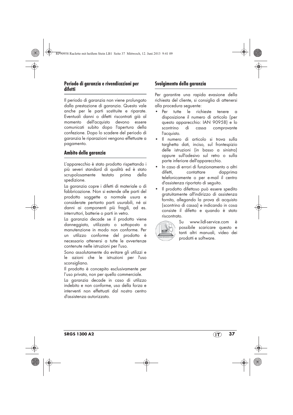 Silvercrest SRGS 1300 A2 User Manual | Page 39 / 66