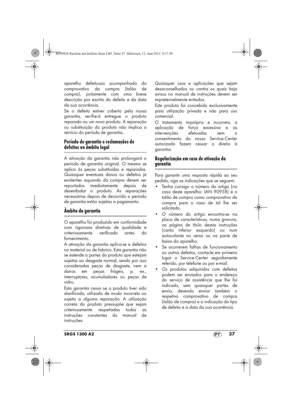 Silvercrest SRGS 1300 A2 User Manual | Page 39 / 66