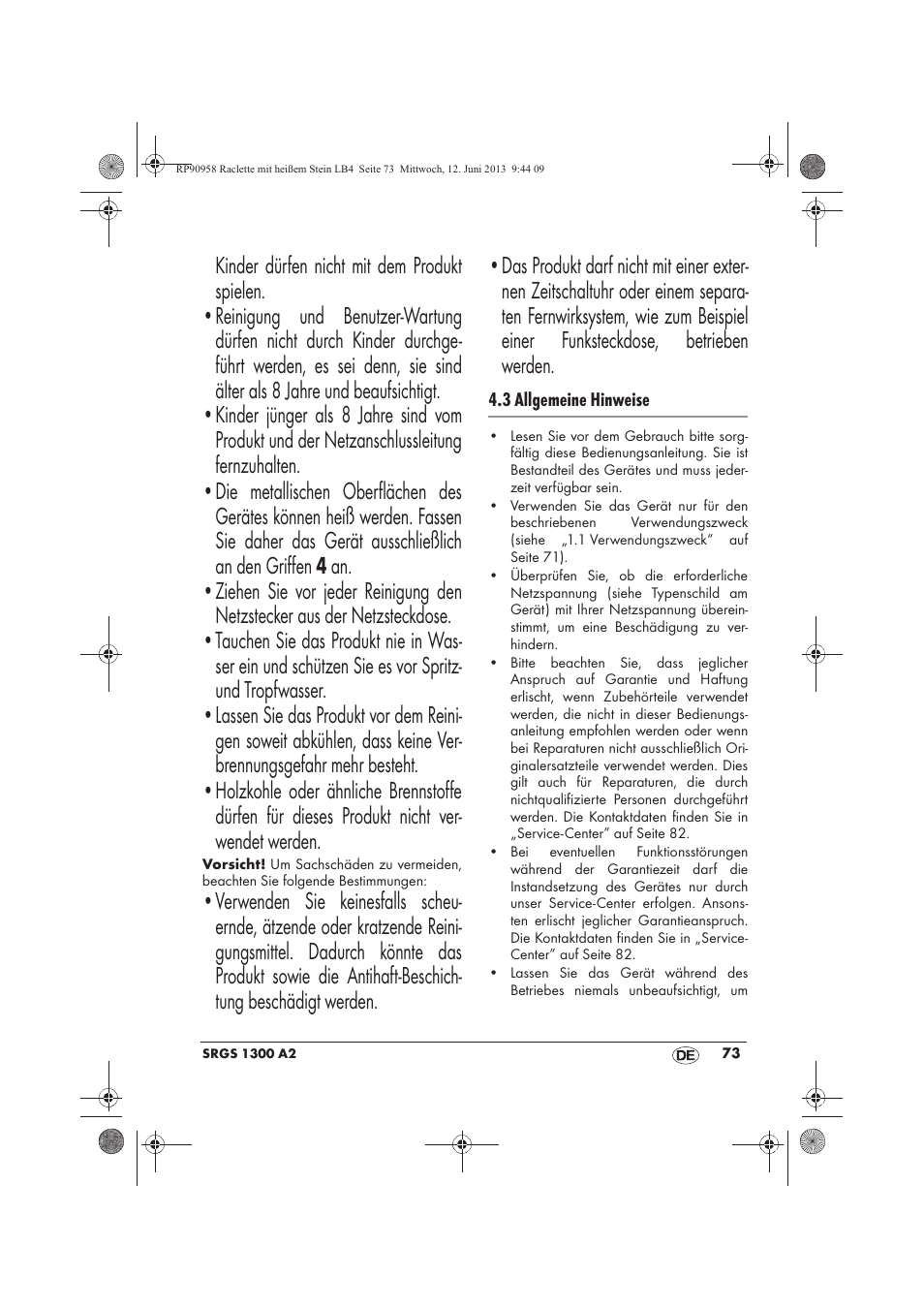 Silvercrest SRGS 1300 A2 User Manual | Page 75 / 86