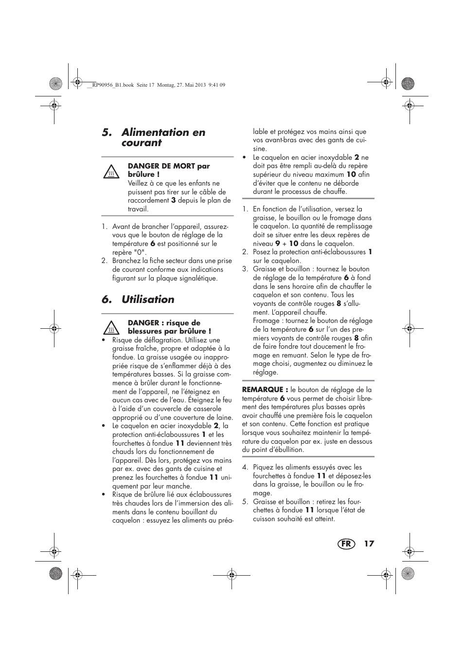 Alimentation en courant, Utilisation | Silvercrest SFE 1500 A1 User Manual | Page 19 / 54