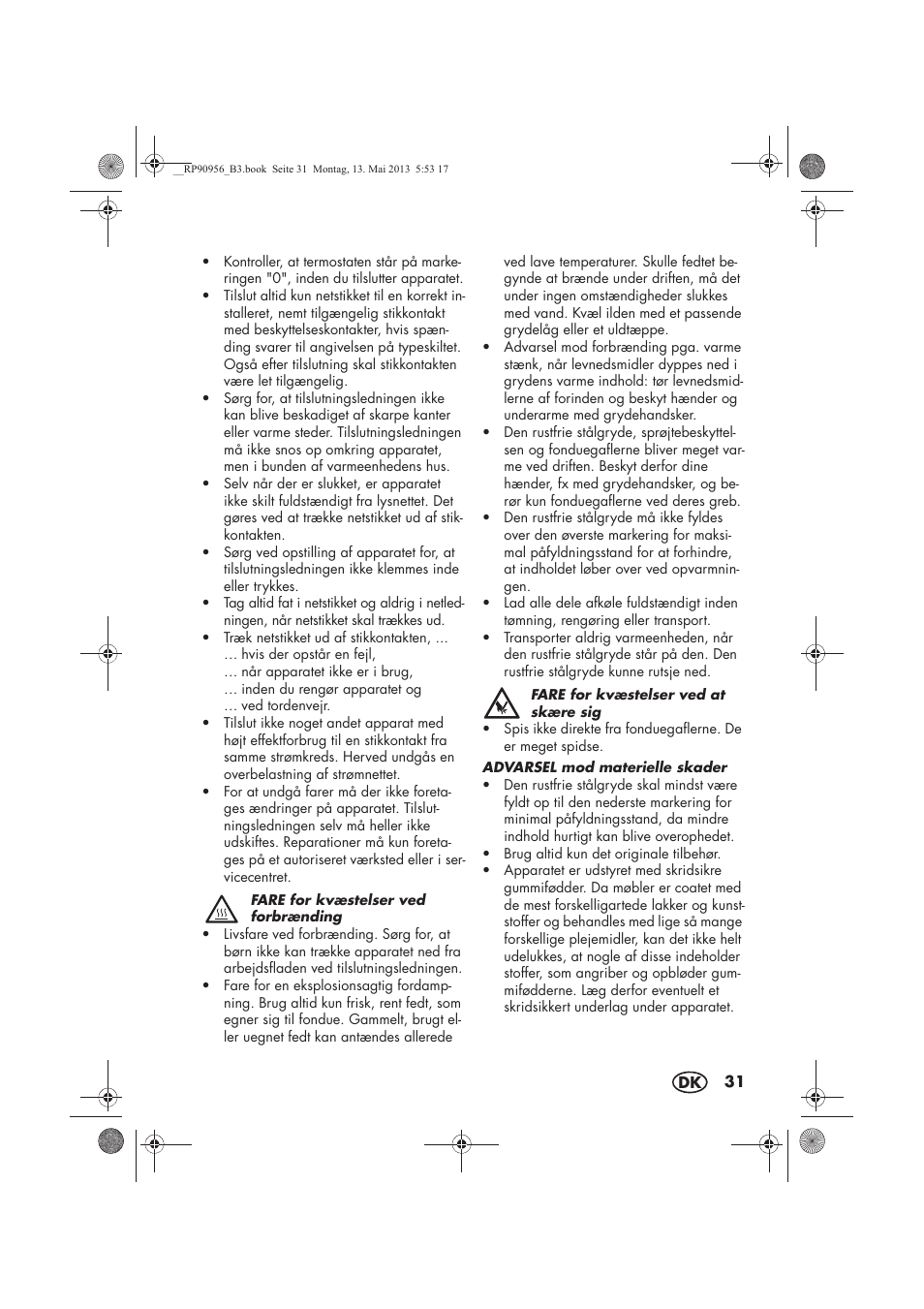 Silvercrest SFE 1500 A1 User Manual | Page 33 / 70