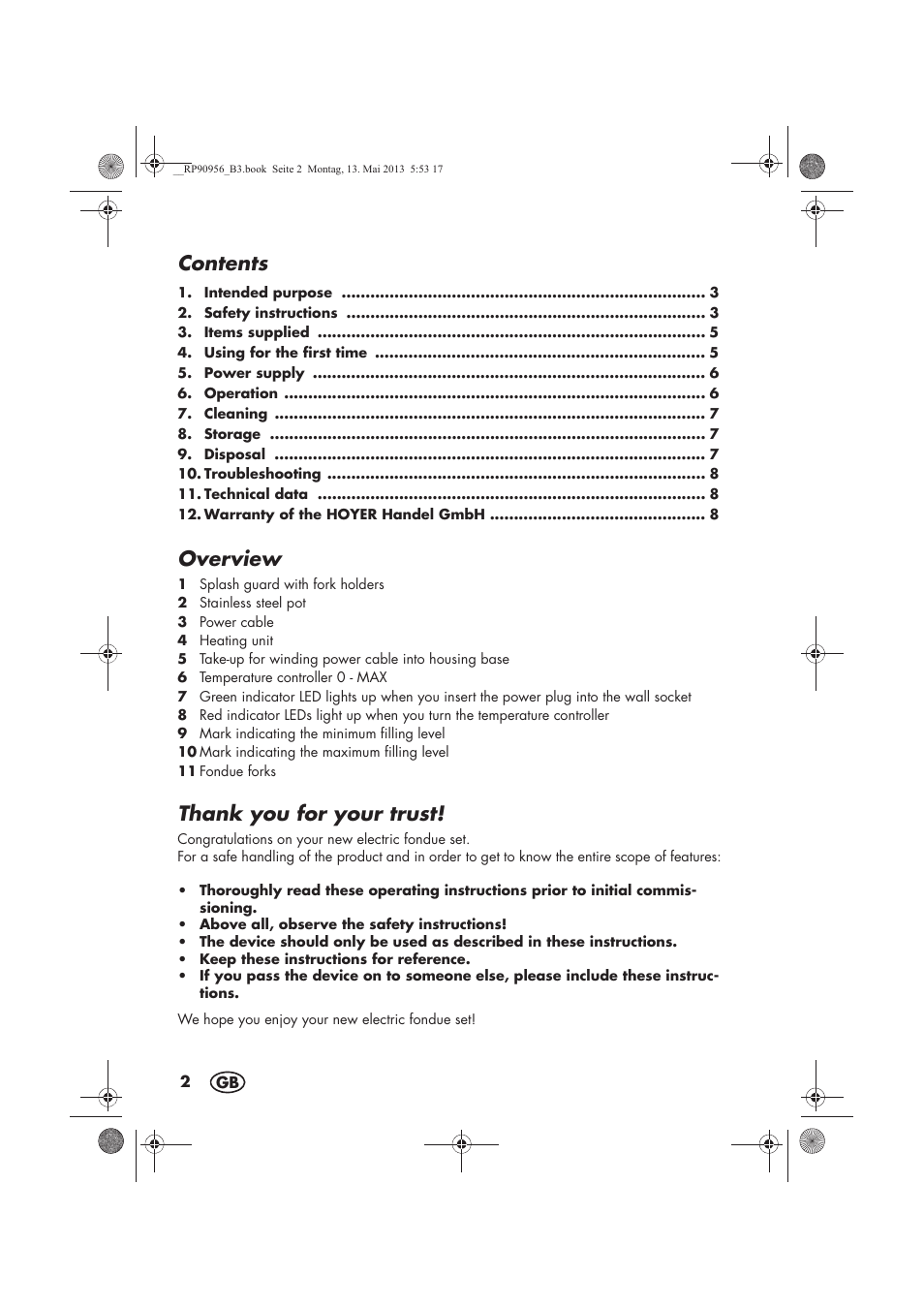 Silvercrest SFE 1500 A1 User Manual | Page 4 / 70