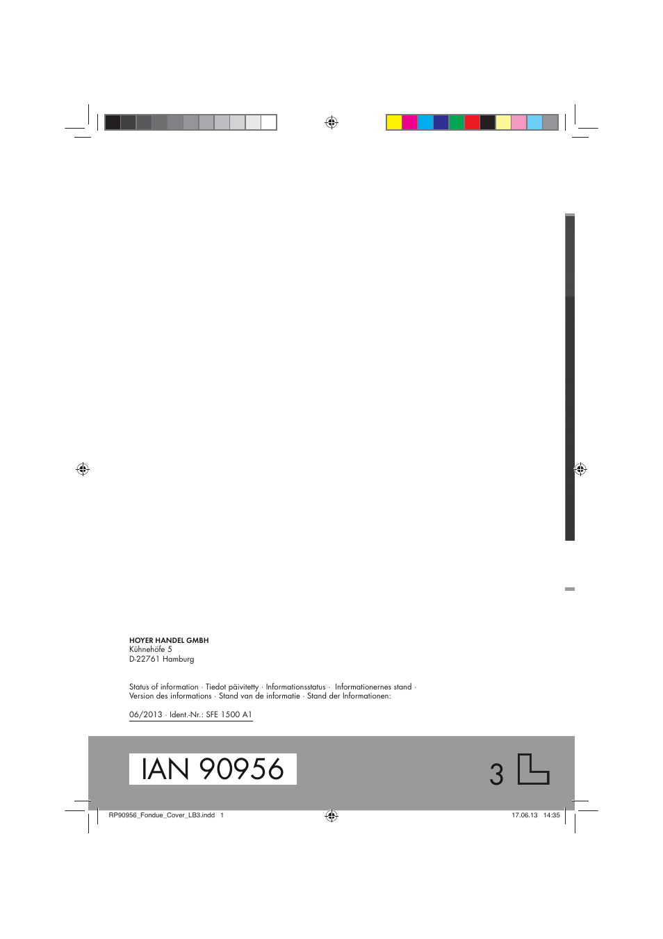 Silvercrest SFE 1500 A1 User Manual | Page 70 / 70