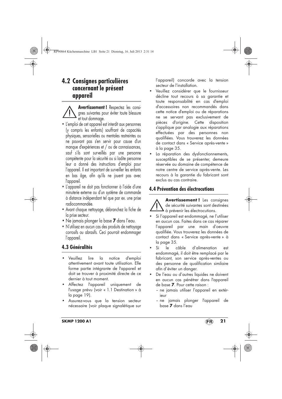 Silvercrest SKMP 1200 A1 User Manual | Page 23 / 86