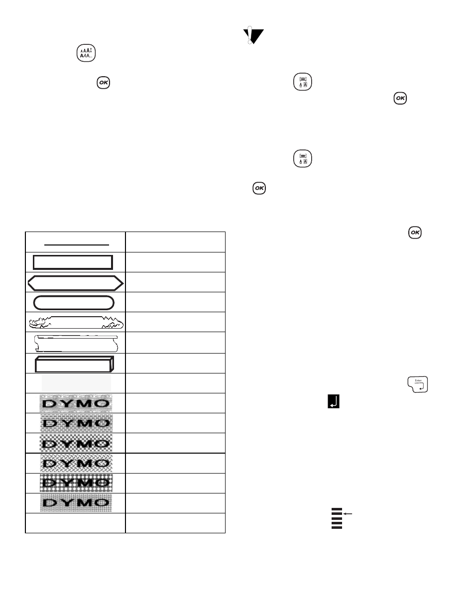 Adding box and background styles, Creating multi-line labels, Dymo | Dymo ExecuLabel LM450 User Manual | Page 8 / 18