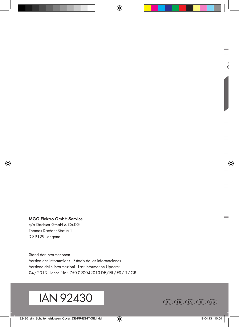 Silvercrest SSHK 100 B2 User Manual | Page 45 / 45