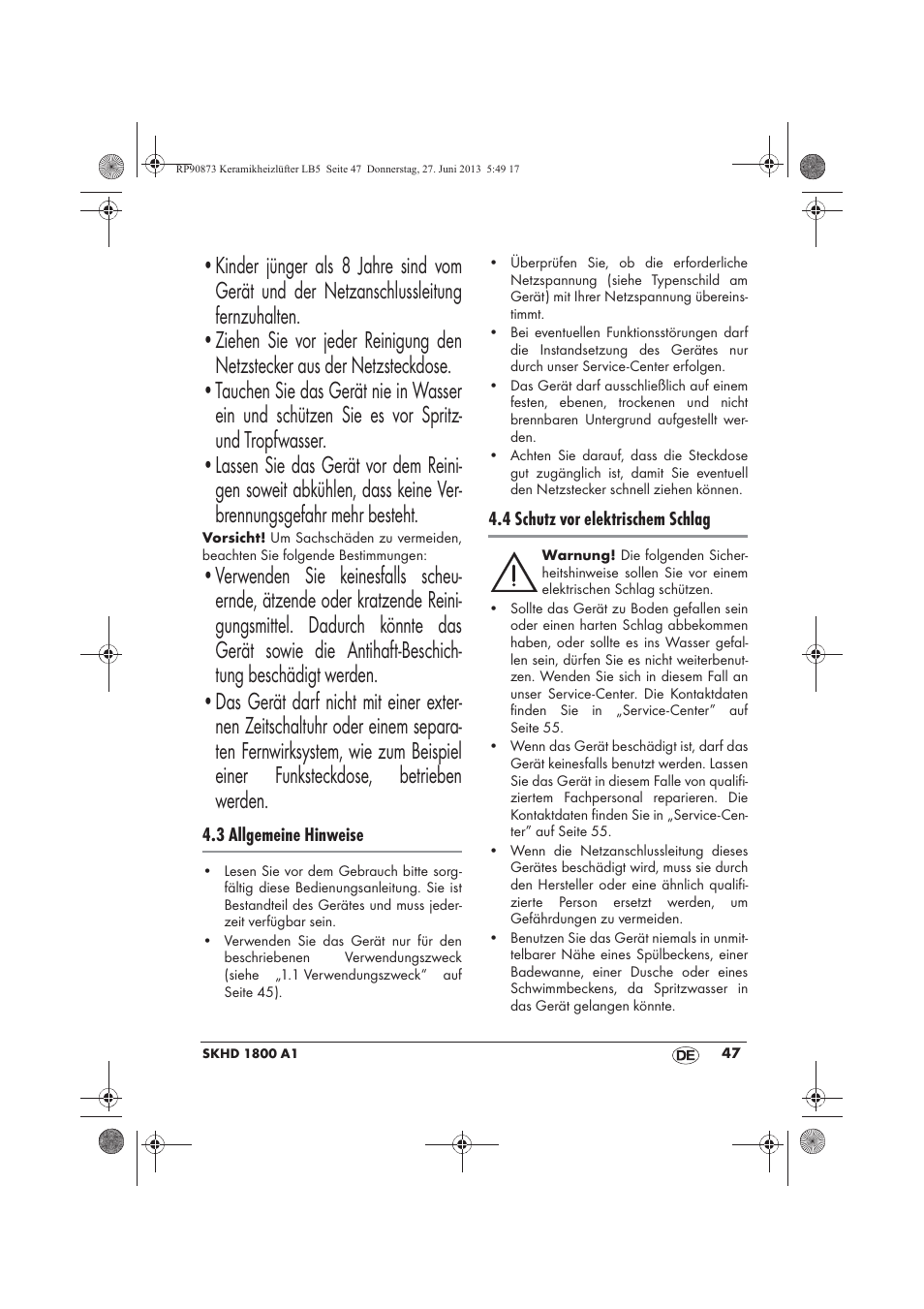 Silvercrest SKHD 1800 A1 User Manual | Page 49 / 58