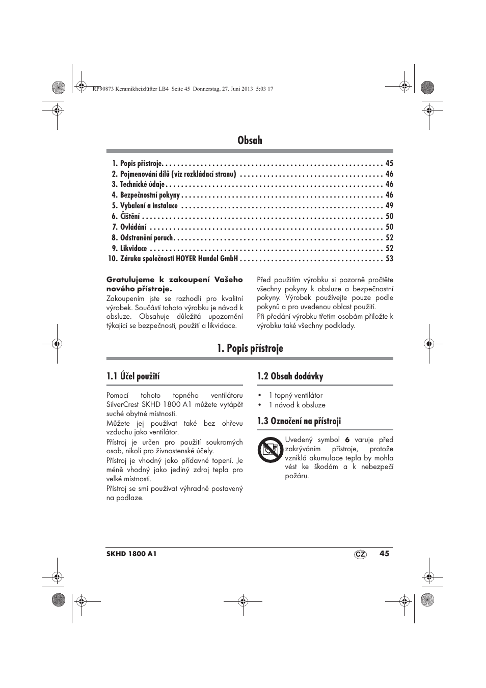 Silvercrest SKHD 1800 A1 User Manual | Page 47 / 78