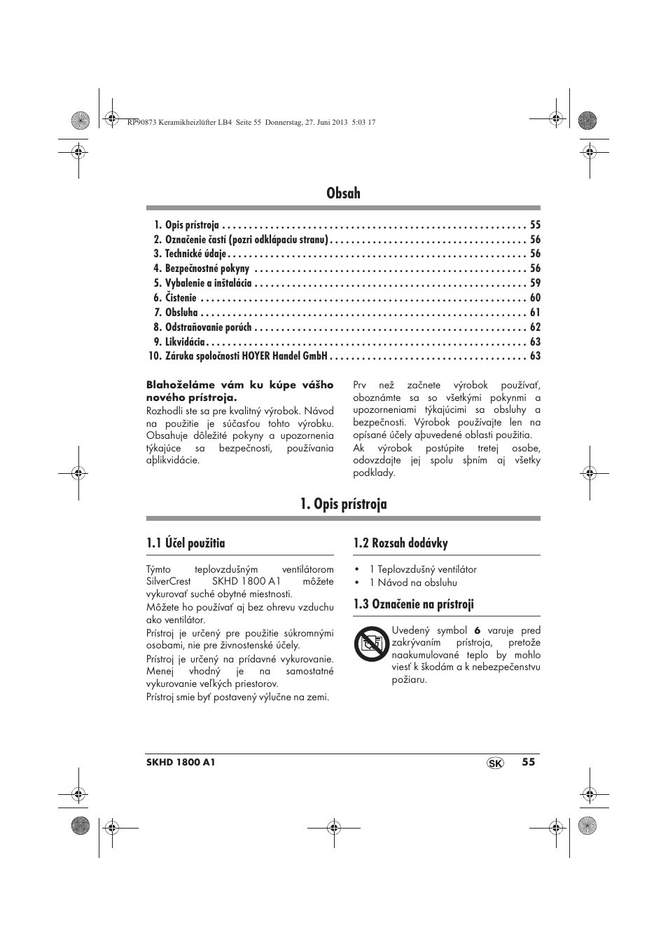 Silvercrest SKHD 1800 A1 User Manual | Page 57 / 78