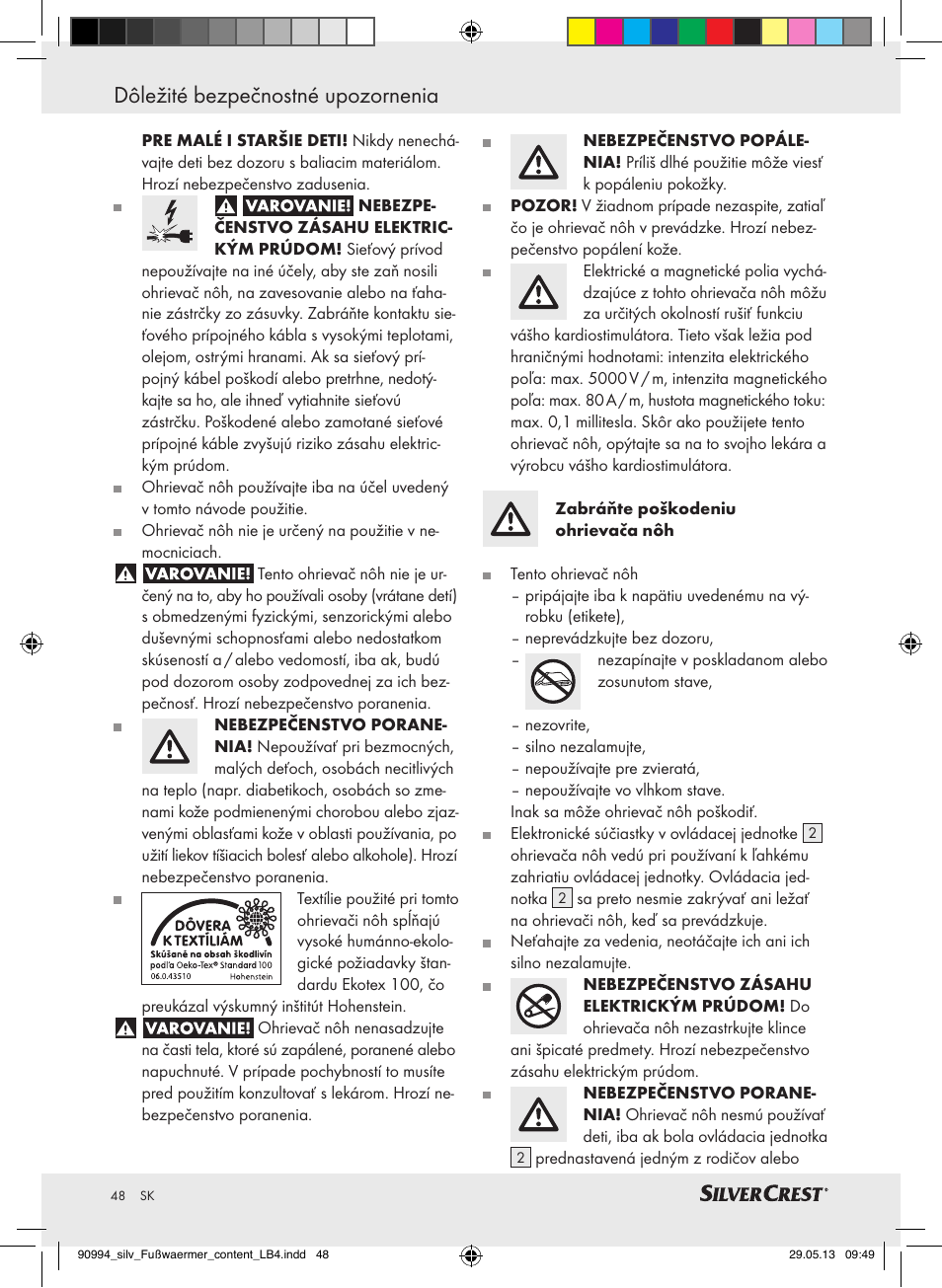 Silvercrest SFW 100 B2 User Manual | Page 48 / 61