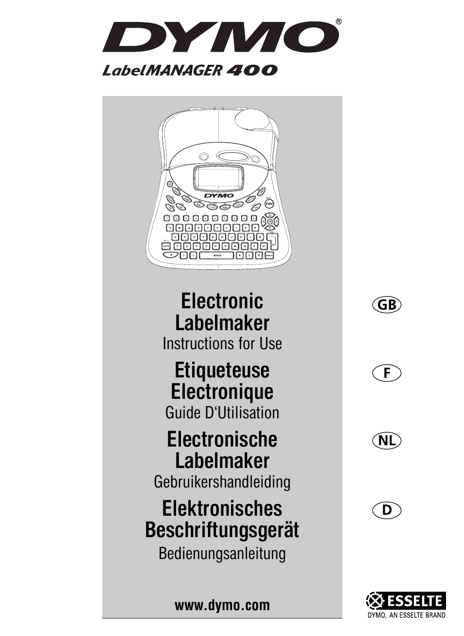 Dymo 400 User Manual | 13 pages