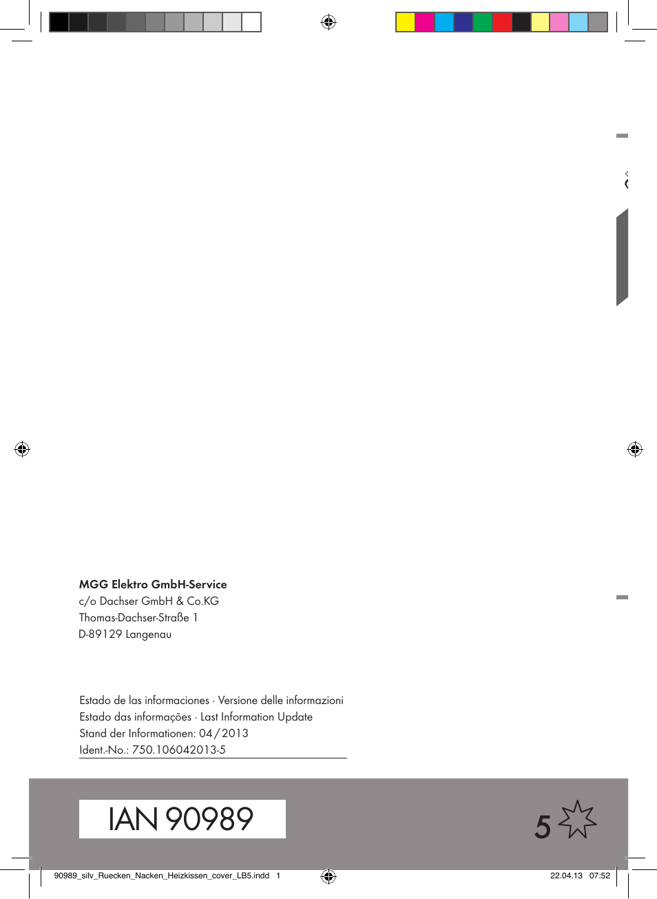Silvercrest SRNH 100 B2 User Manual | Page 45 / 45